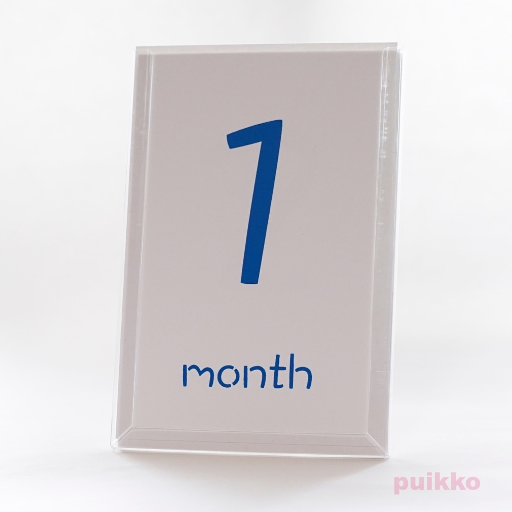 ベビーマンスリーカード 丸文字