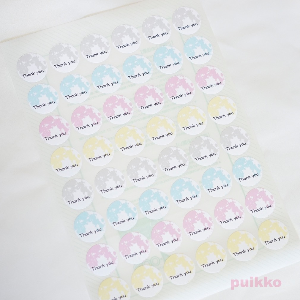 サンキューシール パステル月面