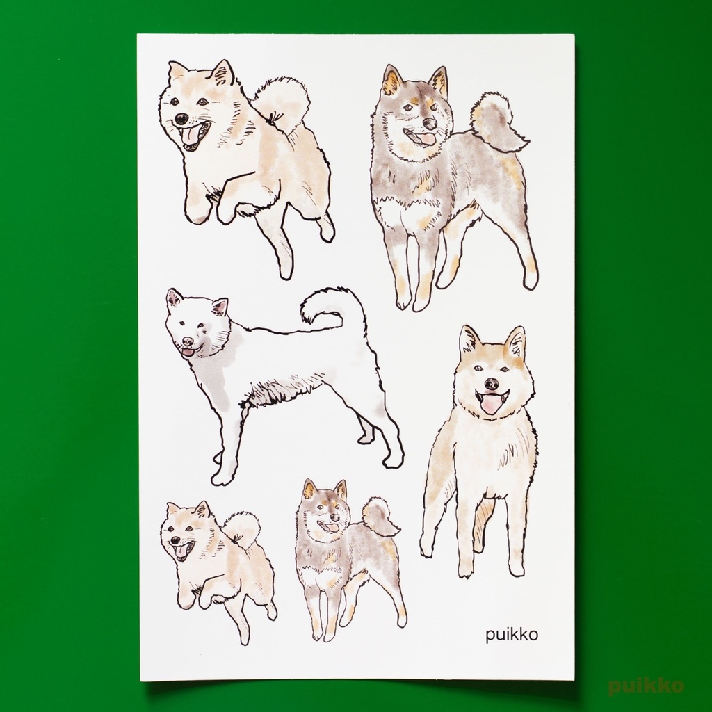 タトゥーシール 日本犬1