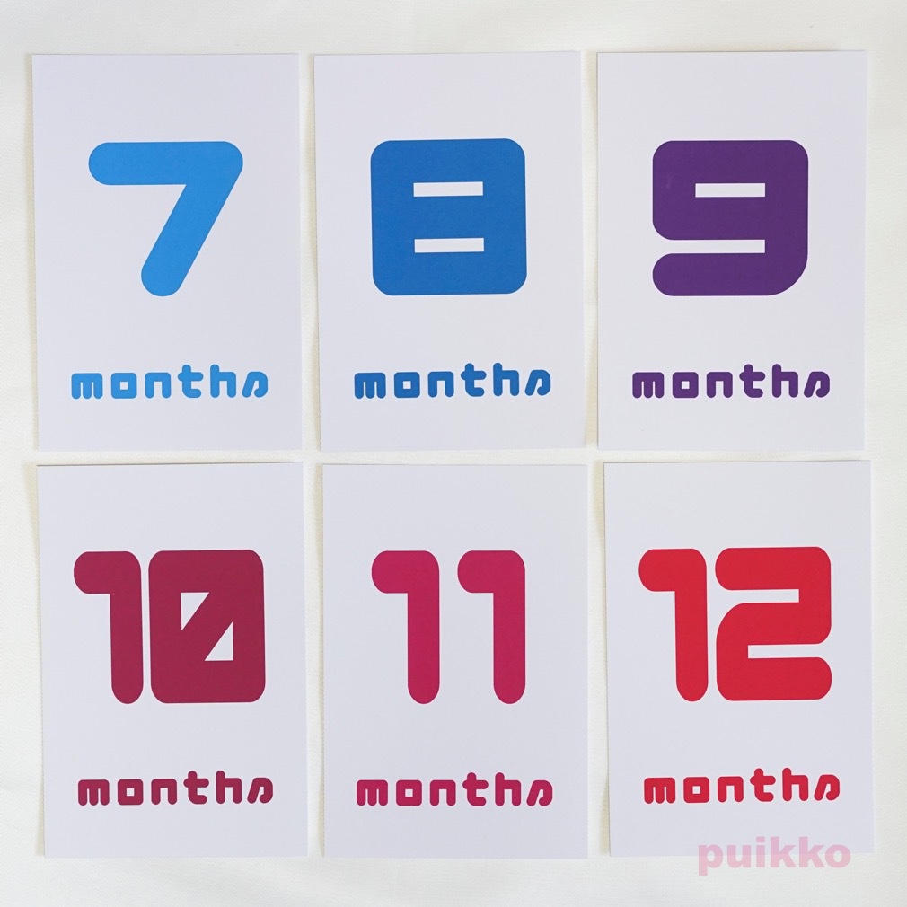 ベビーマンスリーカード あかチャンふぉんと