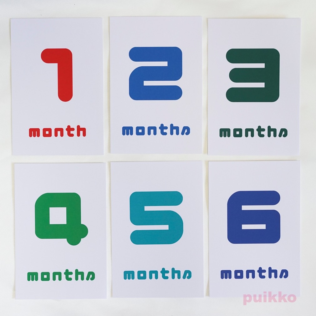 ベビーマンスリーカード あかチャンふぉんと