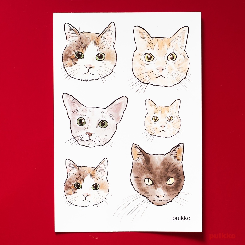 タトゥーシール 猫の顔3