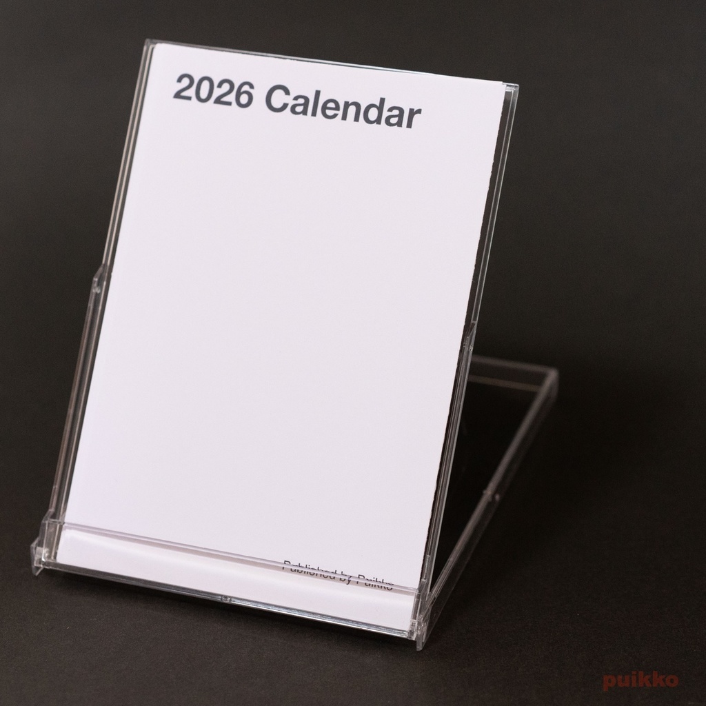 カレンダー 2026年 ブランク縦