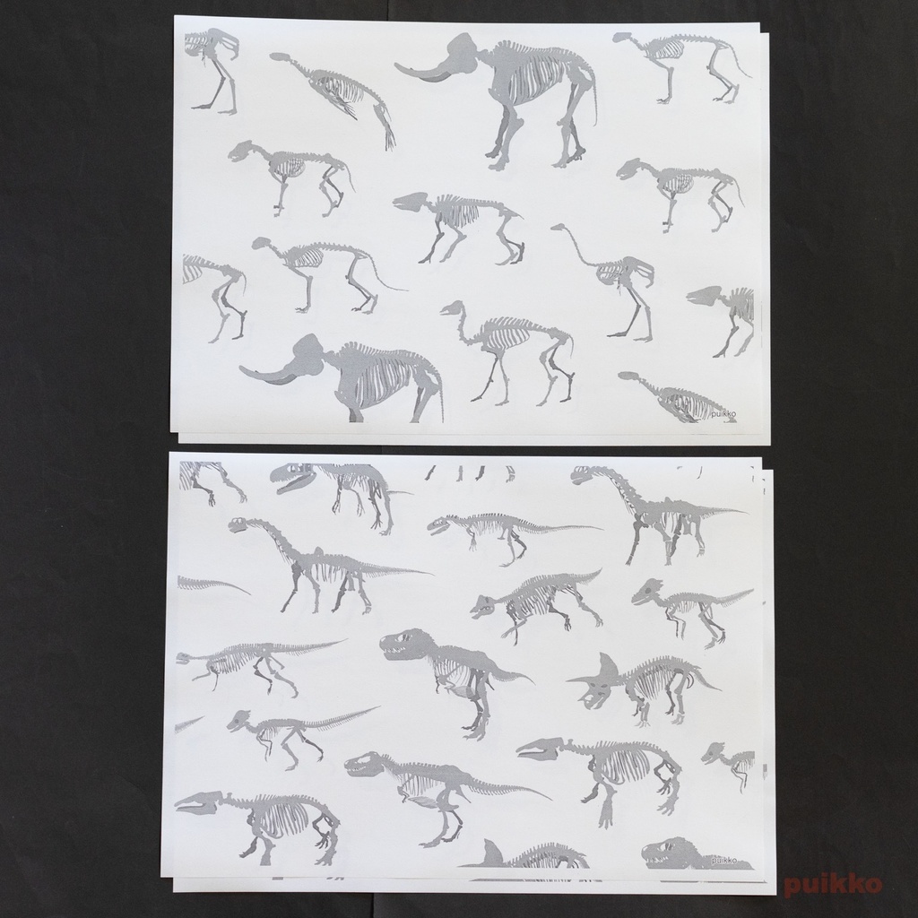 紙製ブックカバー 骨格(6枚セット)