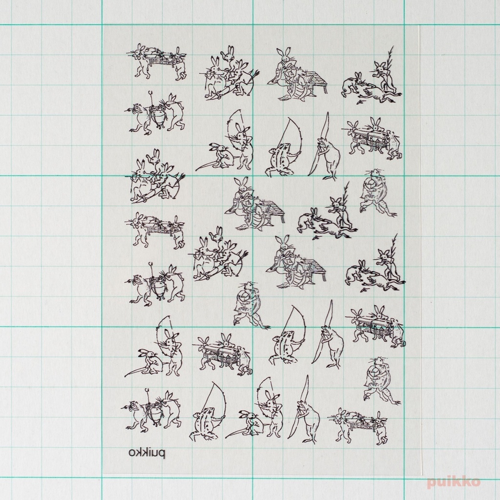 レジン封入用フィルム 「鳥獣戯画」2