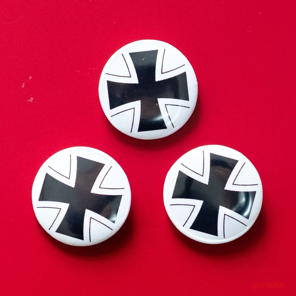 缶バッジ 25mm　国籍マーク　ドイツ（3個セット）