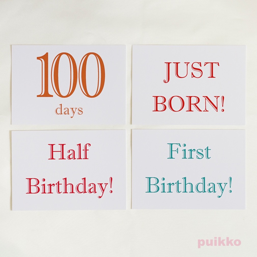 ベビーマンスリーカード Shadow(L判)