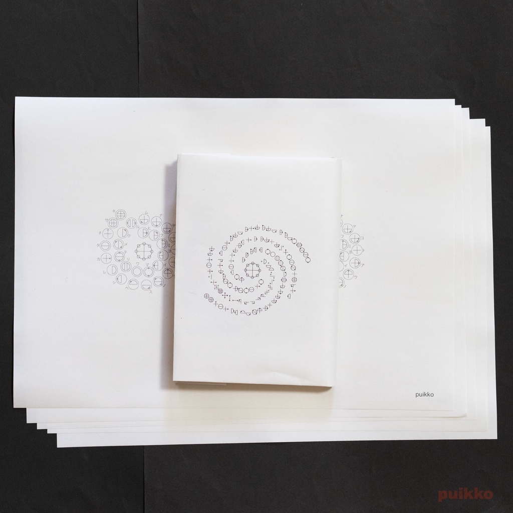 紙製ブックカバー カタカムナ(5枚セット)