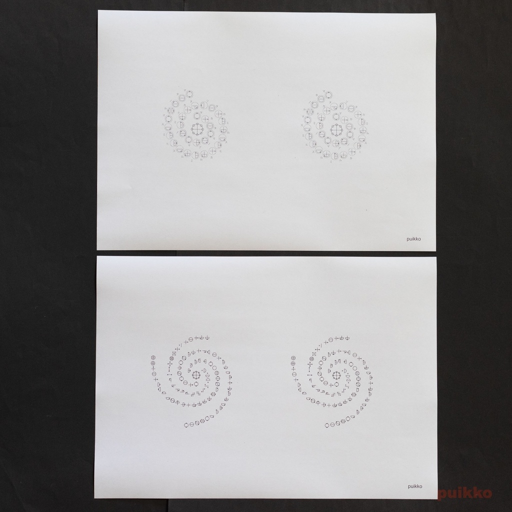 紙製ブックカバー カタカムナ(5枚セット)