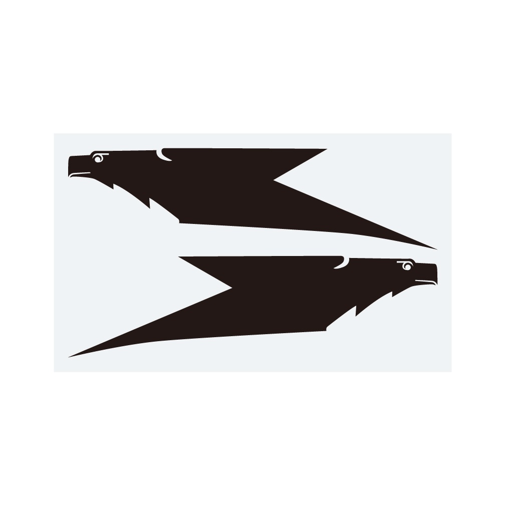 ミリタリーステッカー フォッケウルフ イーグルヘッド(2片)