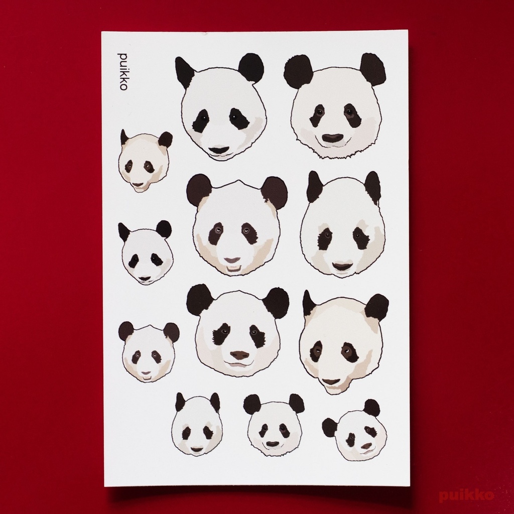 タトゥーシール パンダの顔