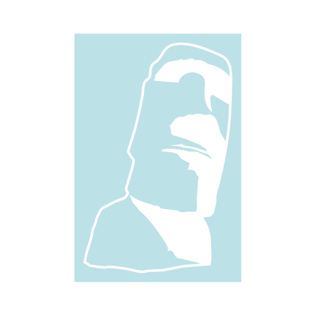 ステッカー モアイ2