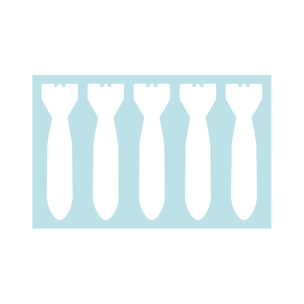 ステッカー 撃墜マーク 爆弾1