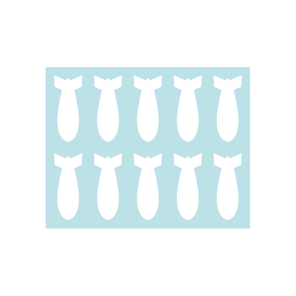 ステッカー 撃墜マーク 爆弾3