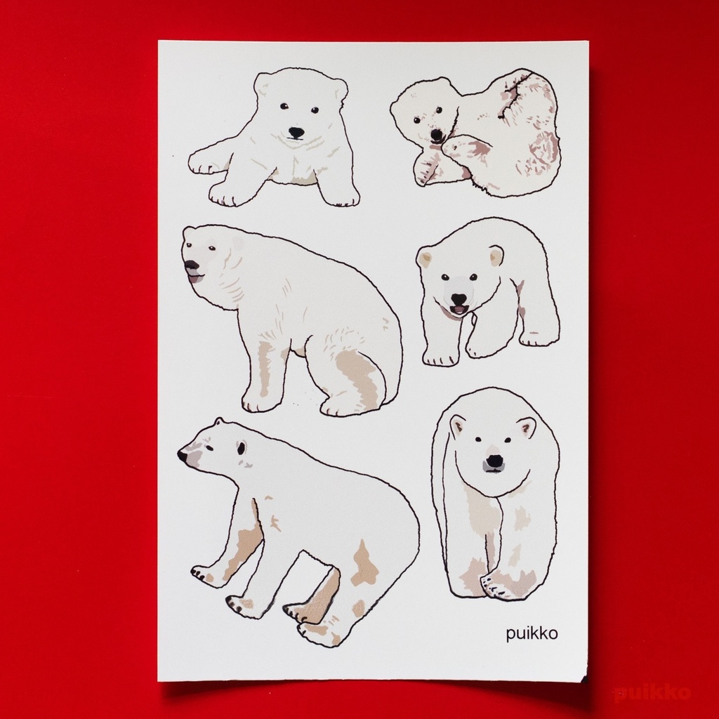 タトゥーシール　シロクマ