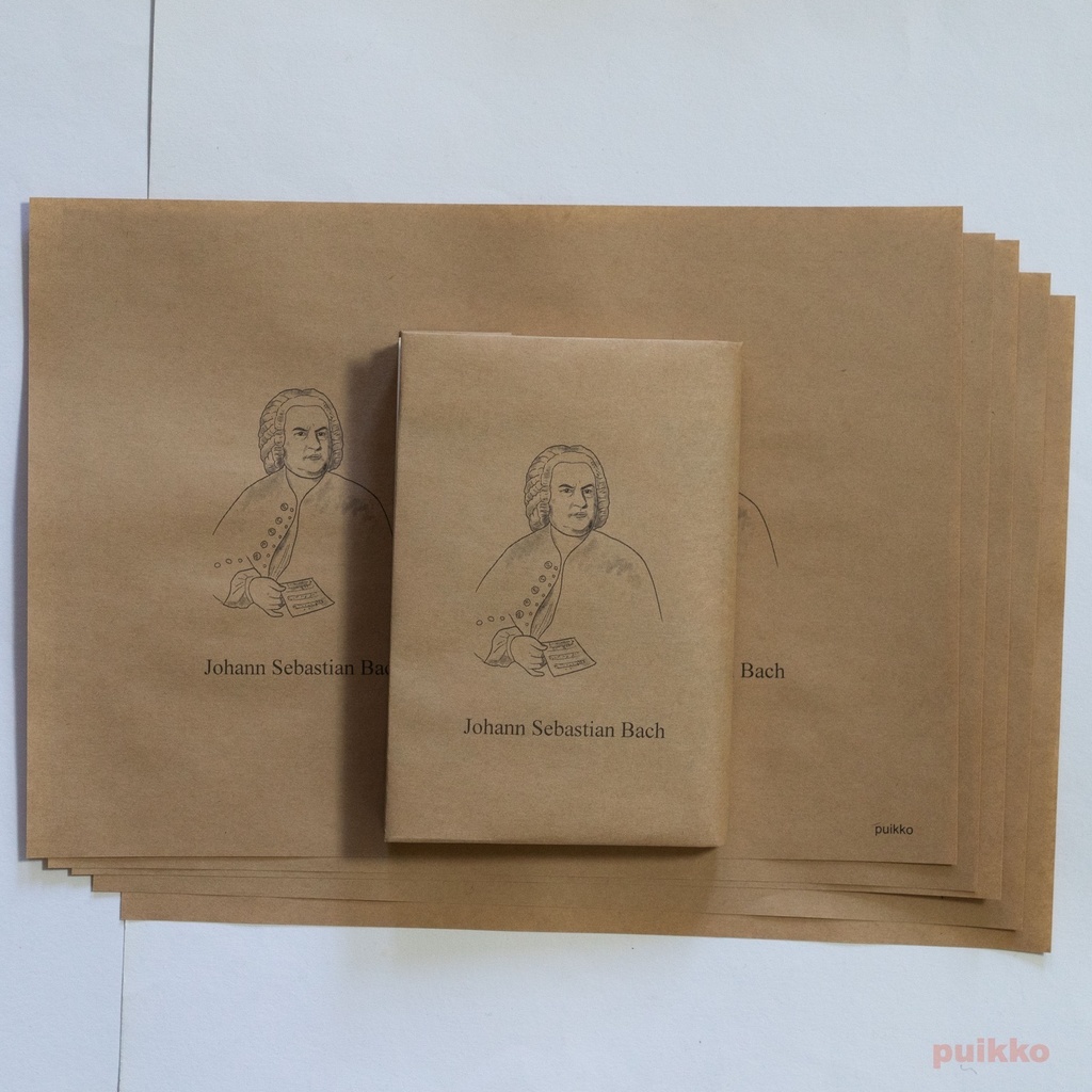 紙製ブックカバー　音楽家の肖像（5枚セット）