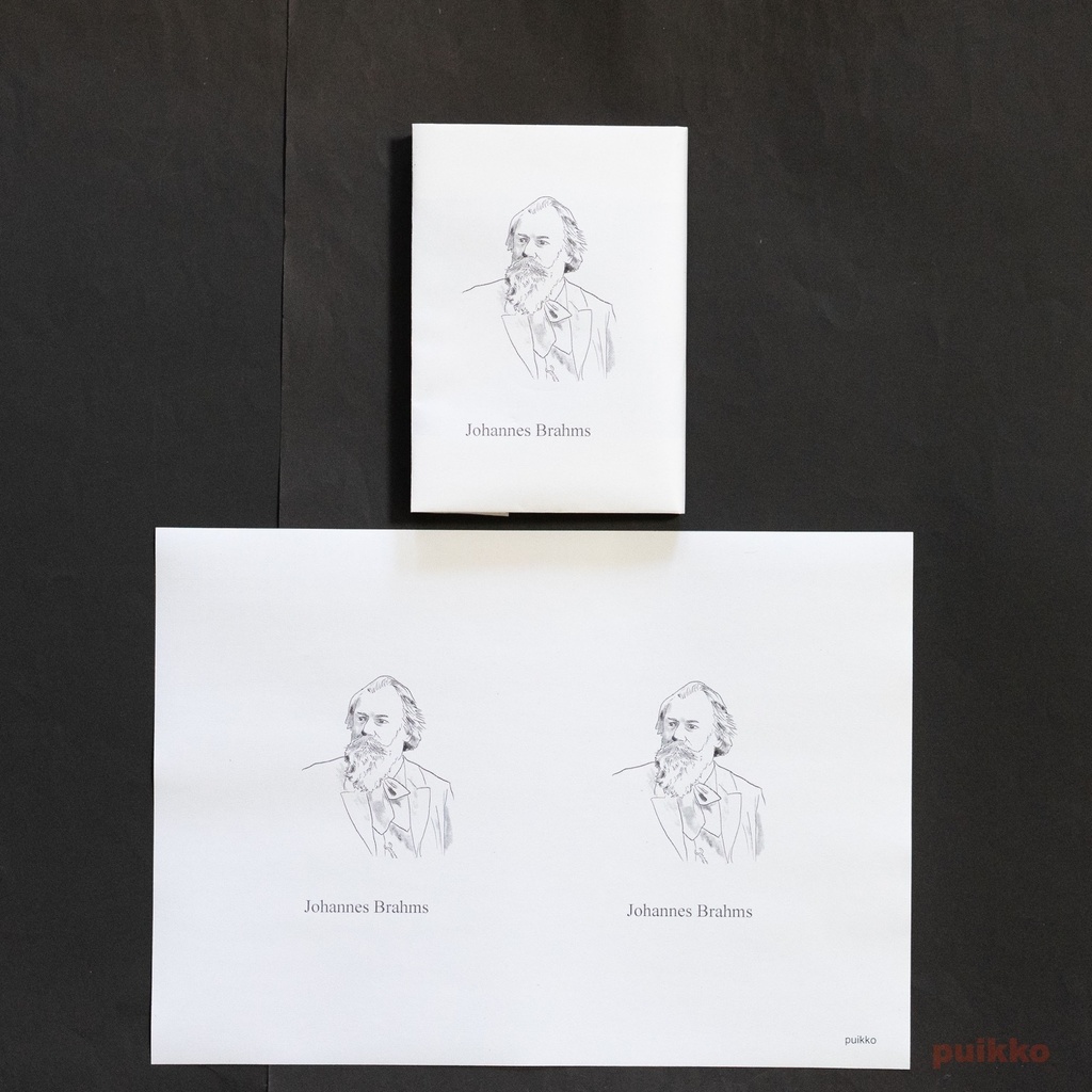 紙製ブックカバー 音楽家の肖像(5枚セット)