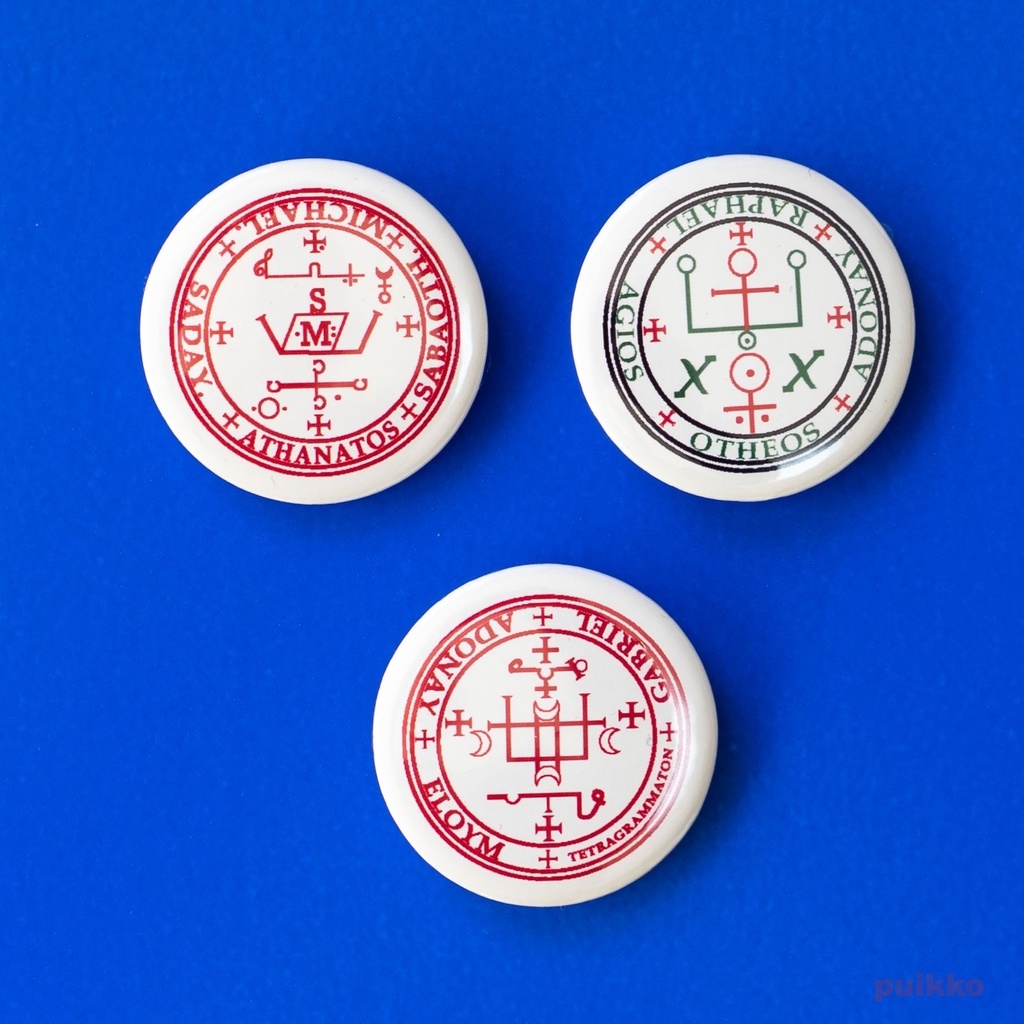 缶バッジ 32mm 七大天使のシジル1(3個セット)