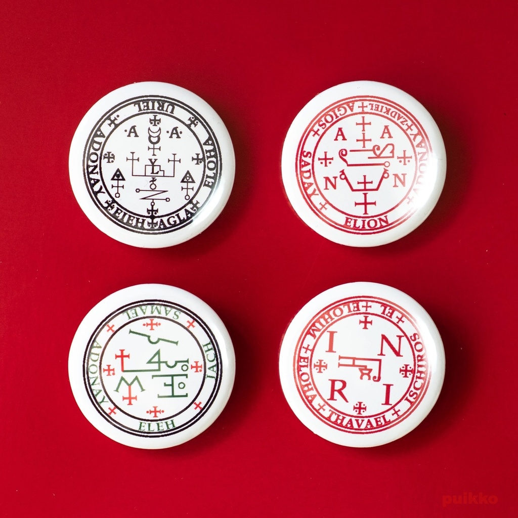 缶バッジ 32mm　七大天使のシジル2（4個セット）