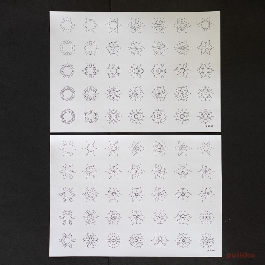 紙製ブックカバー 数学柄3(5枚セット)