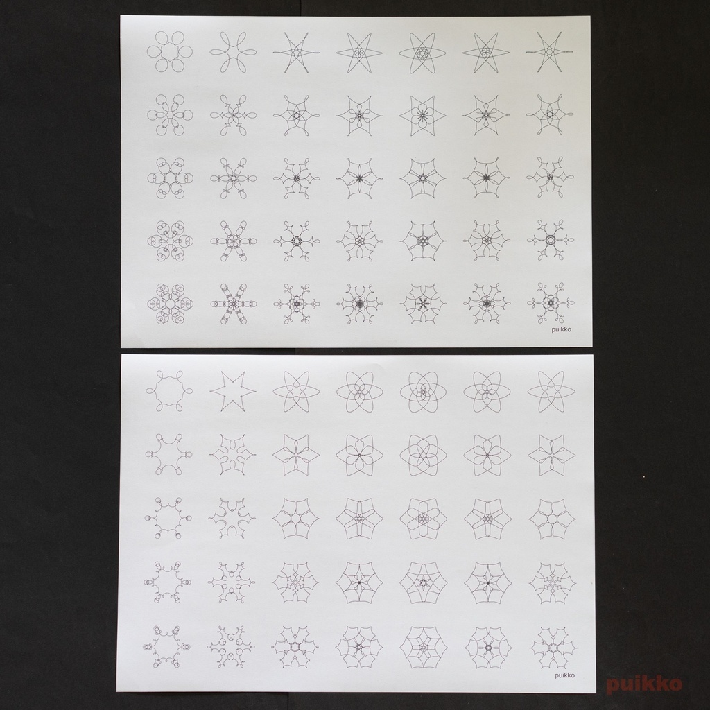 紙製ブックカバー 数学柄3(5枚セット)