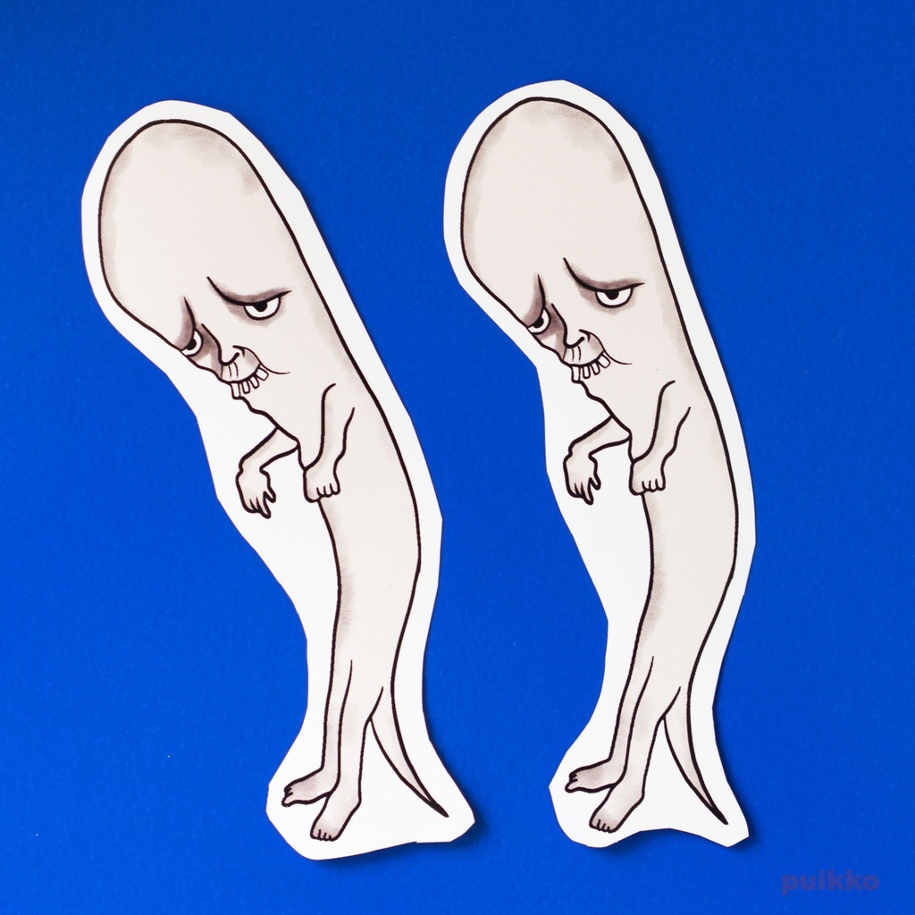 シールタイプステッカー　妖怪　びろーん（2枚セット）