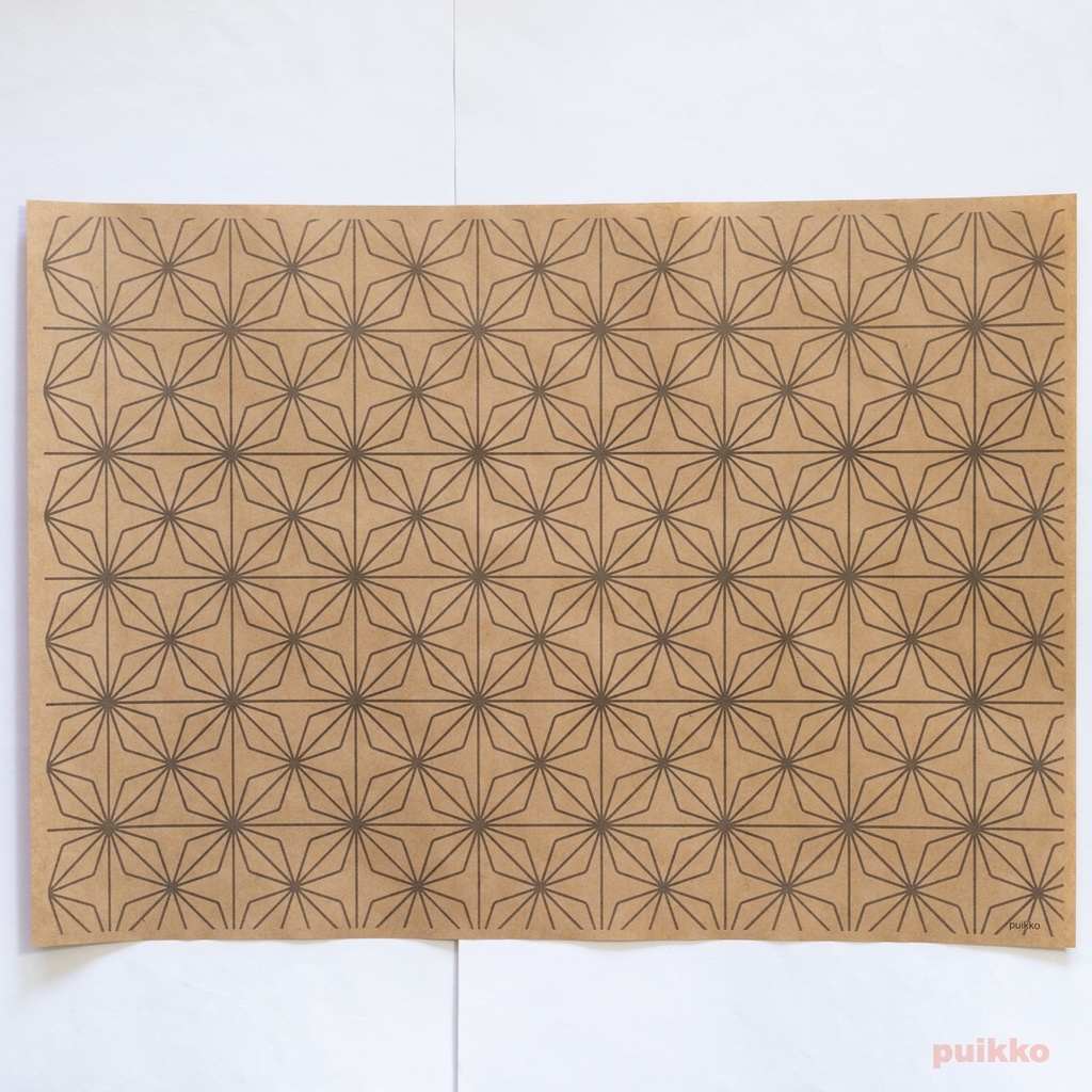 紙製ブックカバー 鉄窓花1 A3判(5枚セット)