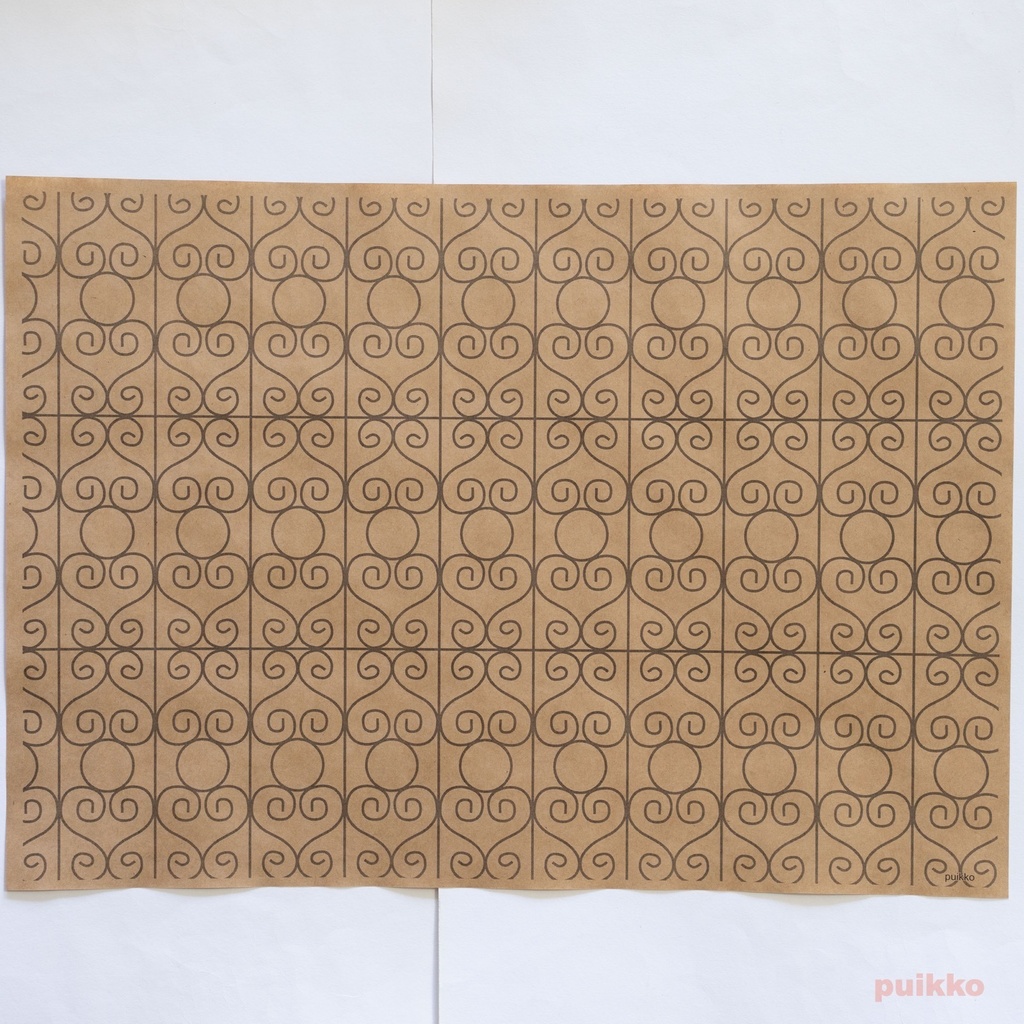 紙製ブックカバー 鉄窓花1 A3判(5枚セット)