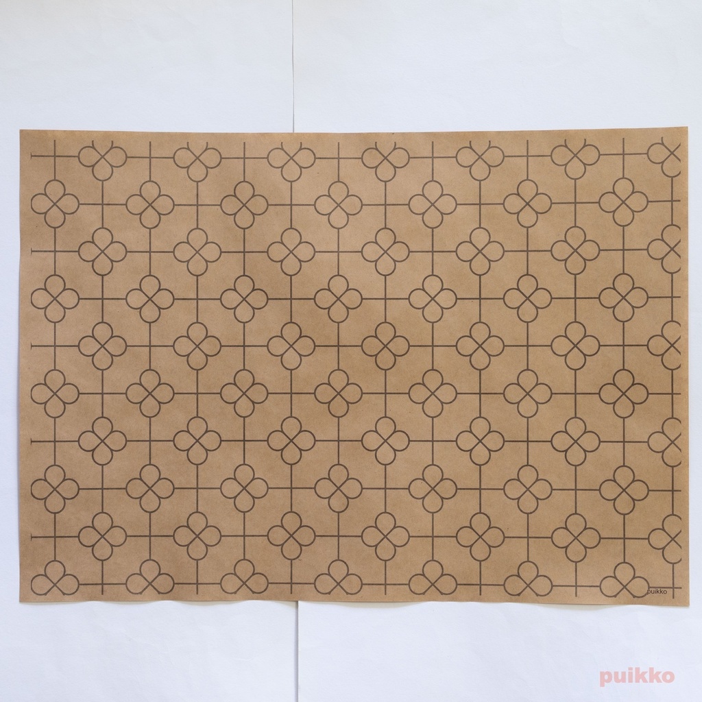 紙製ブックカバー 鉄窓花1 A3判(5枚セット)