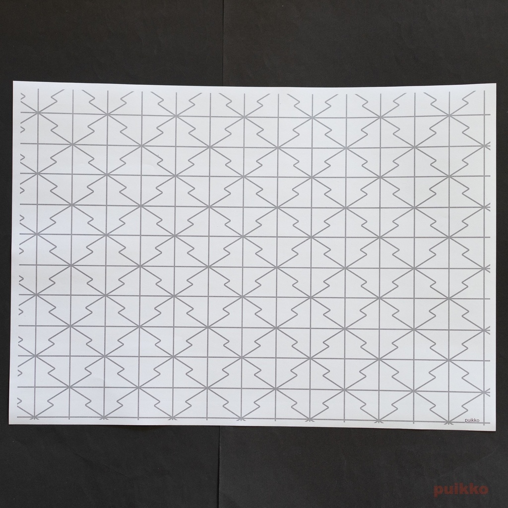 紙製ブックカバー 鉄窓花2 A3判(5枚セット)