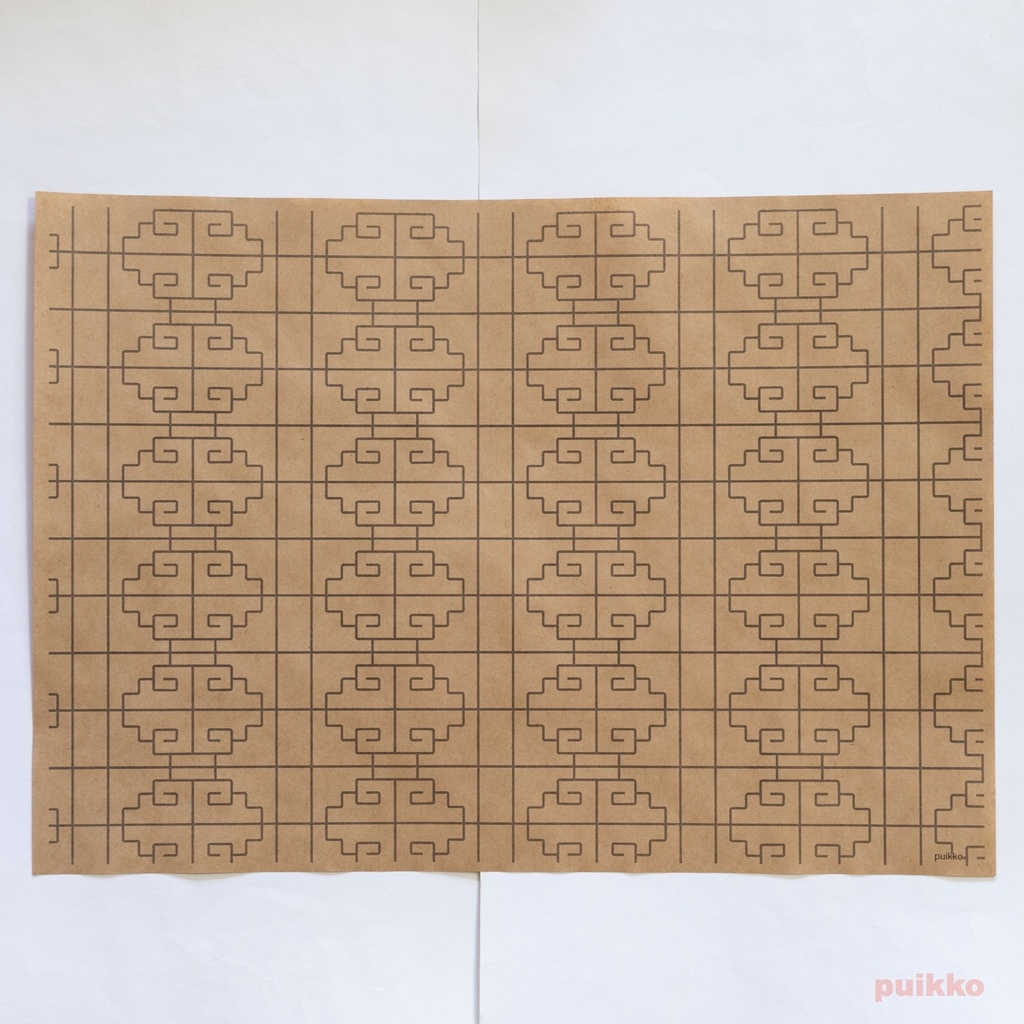 紙製ブックカバー 鉄窓花2 A3判(5枚セット)