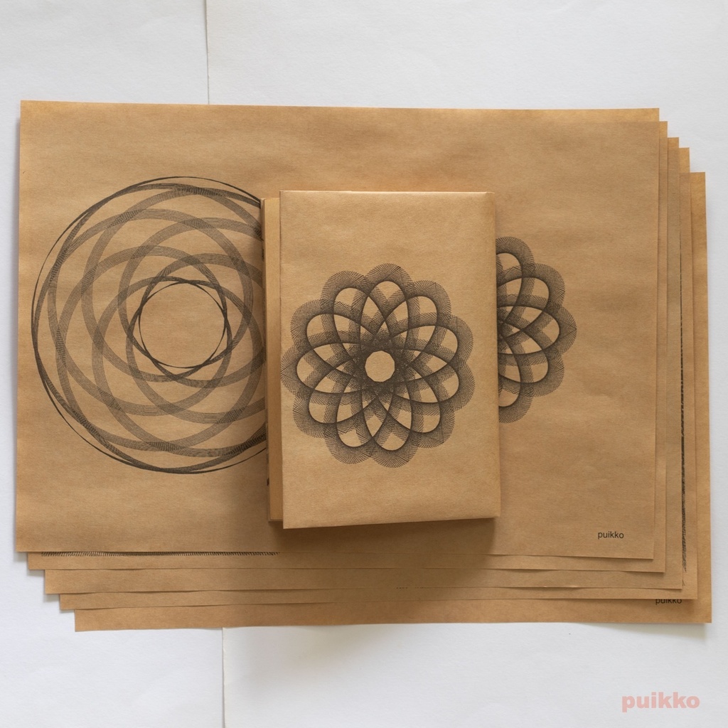 紙製ブックカバー　内トロコイド（5枚セット）