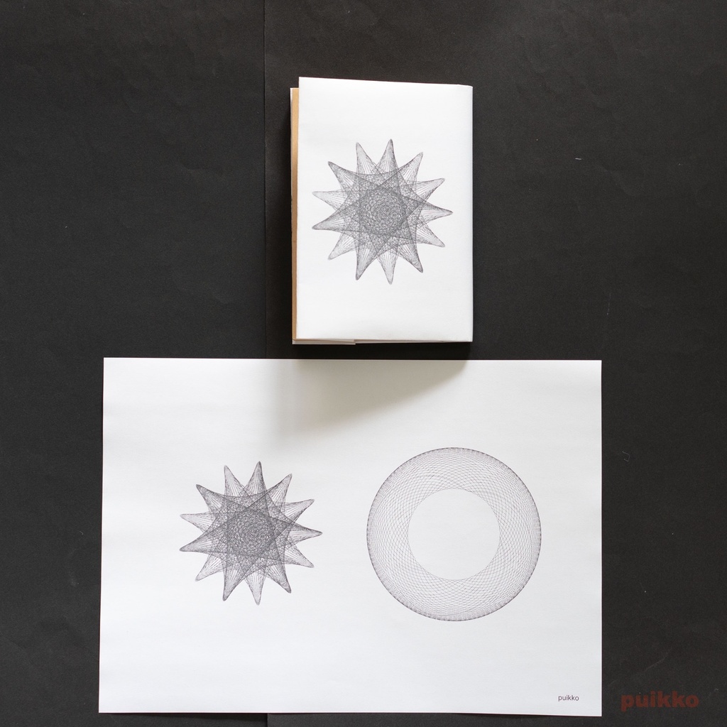 紙製ブックカバー 内トロコイド(5枚セット)