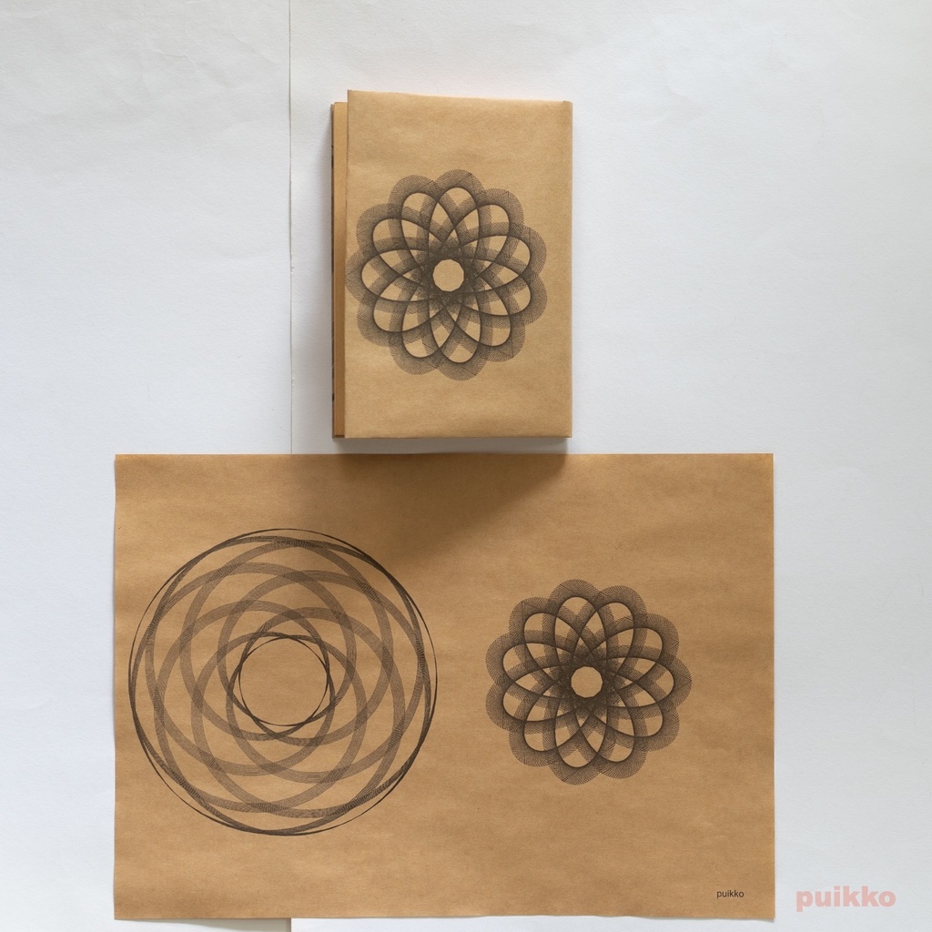 紙製ブックカバー 内トロコイド(5枚セット)