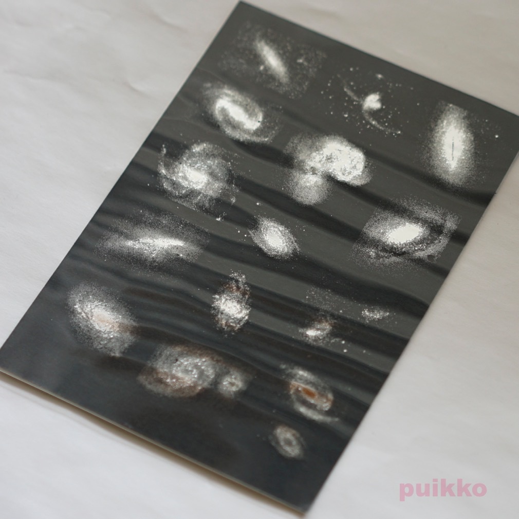 銀河2 箔押し レジン封入用フィルム