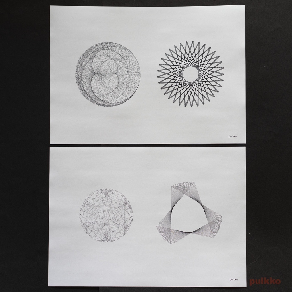 紙製ブックカバー ストリングアート(5枚セット)