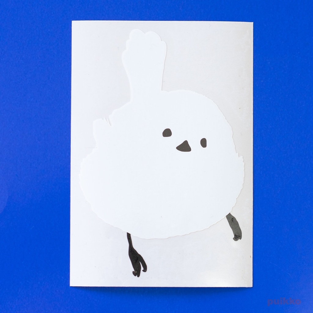 ステッカー シマエナガ1(重ね貼りタイプ)