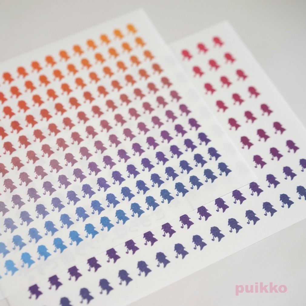 用紙が選べるシール シャーロック・ホームズの横顔