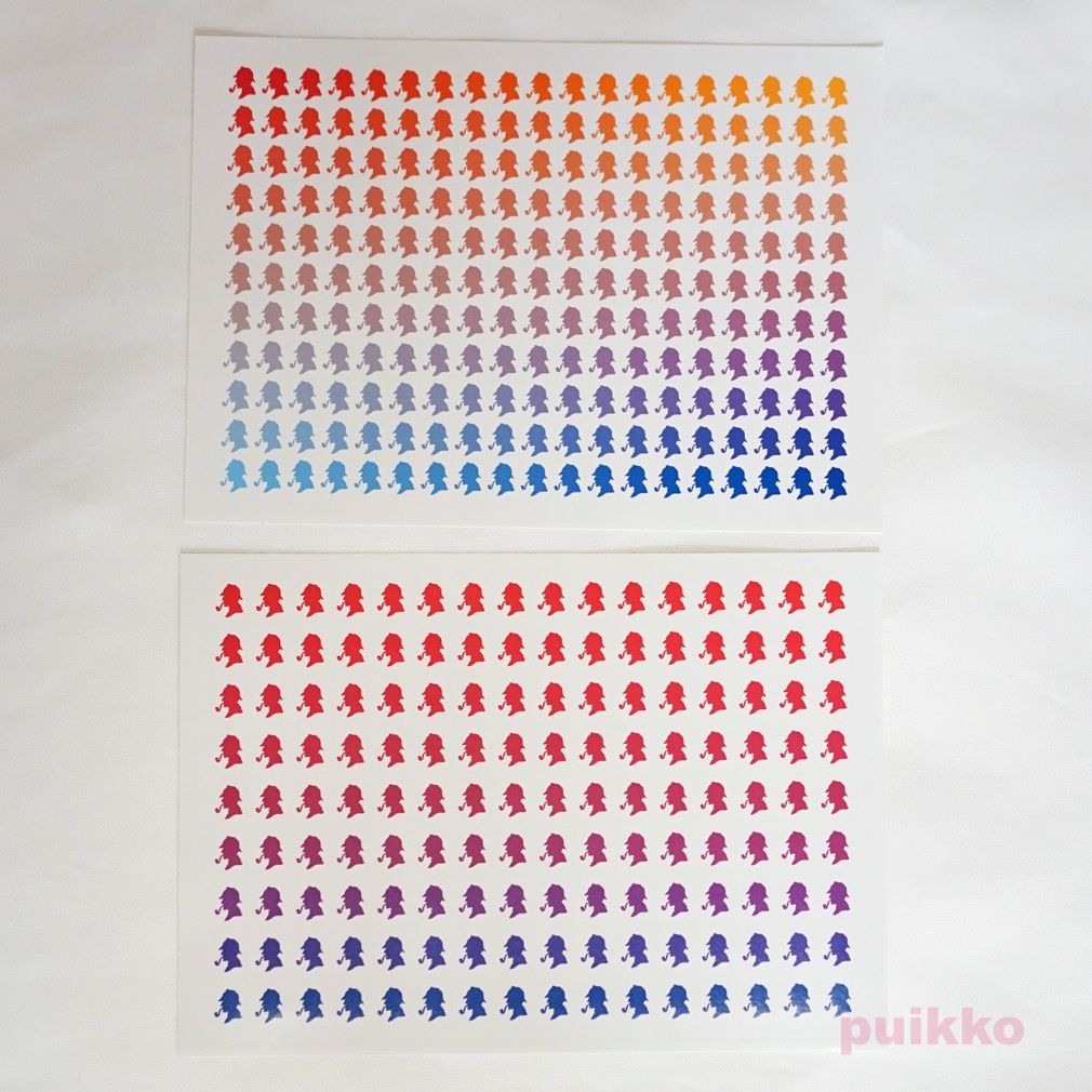 用紙が選べるシール シャーロック・ホームズの横顔