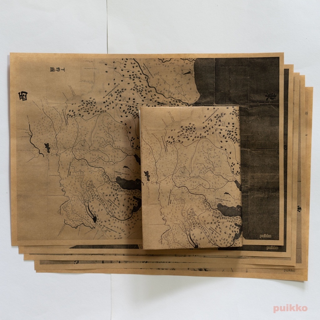 紙製ブックカバー　元禄国絵図（5枚セット）