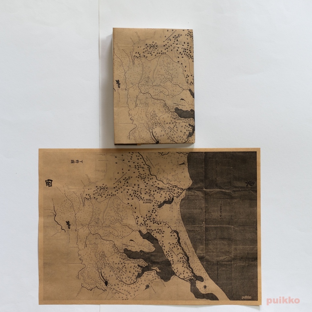 紙製ブックカバー 元禄国絵図(5枚セット)