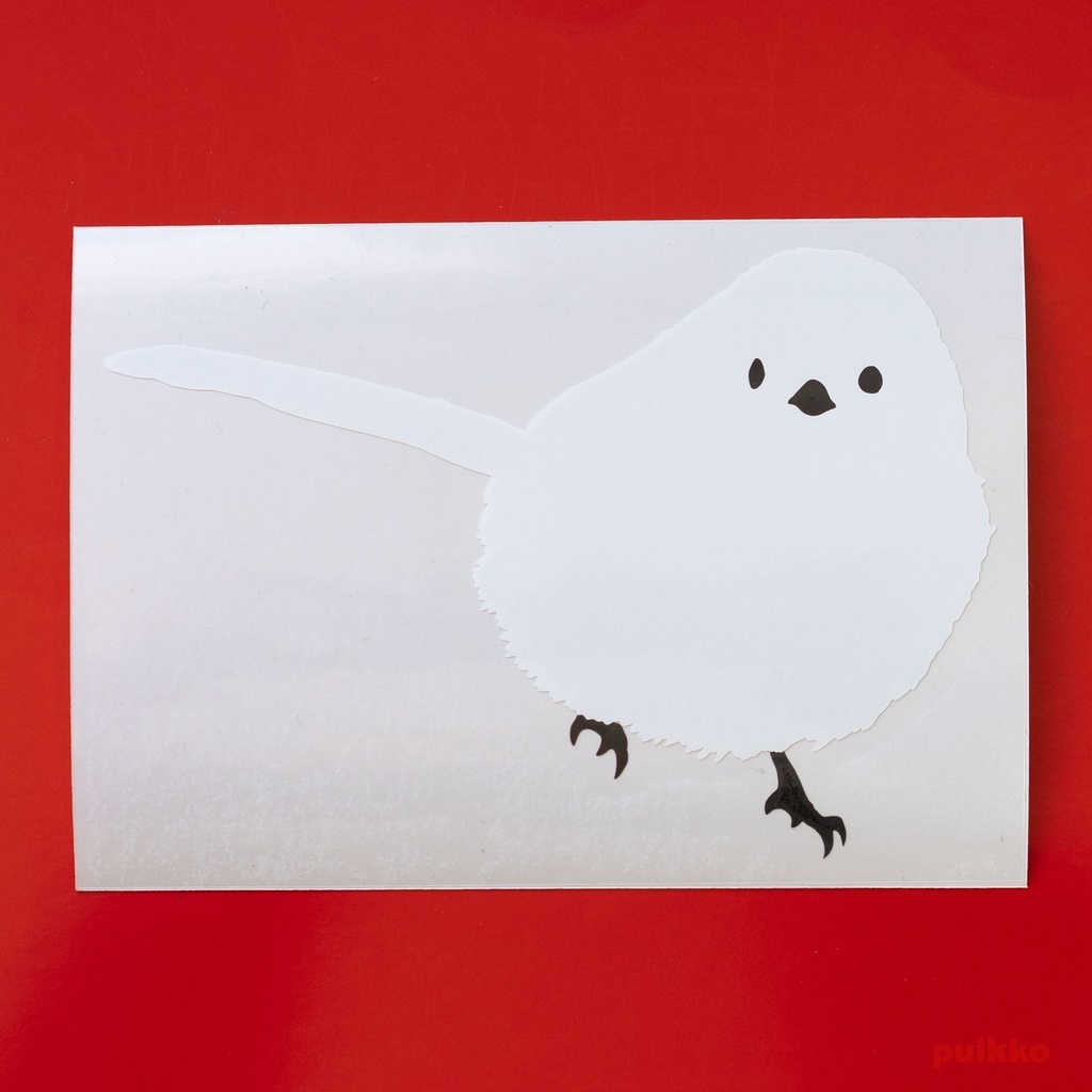 ステッカー　シマエナガ2（重ね貼りタイプ）