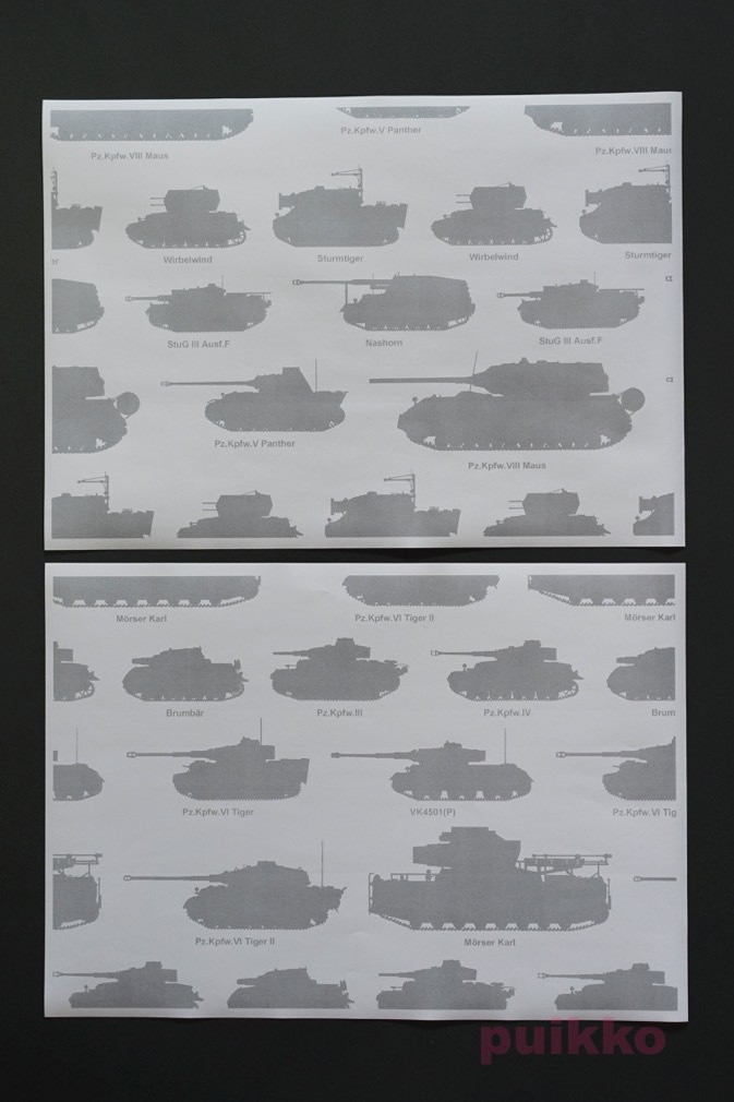 紙製ブックカバー ドイツ戦車