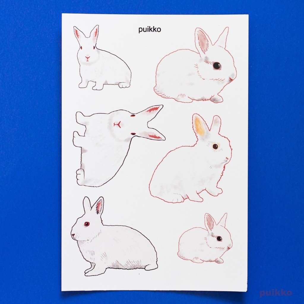 タトゥーシール 白うさぎ