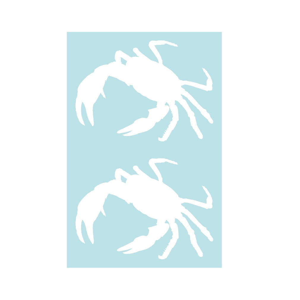 ステッカー サワガニ・小(2片)