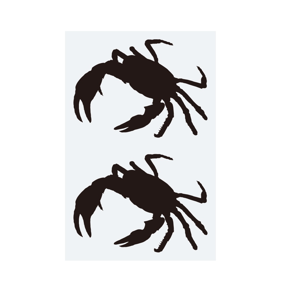 ステッカー サワガニ・小(2片)
