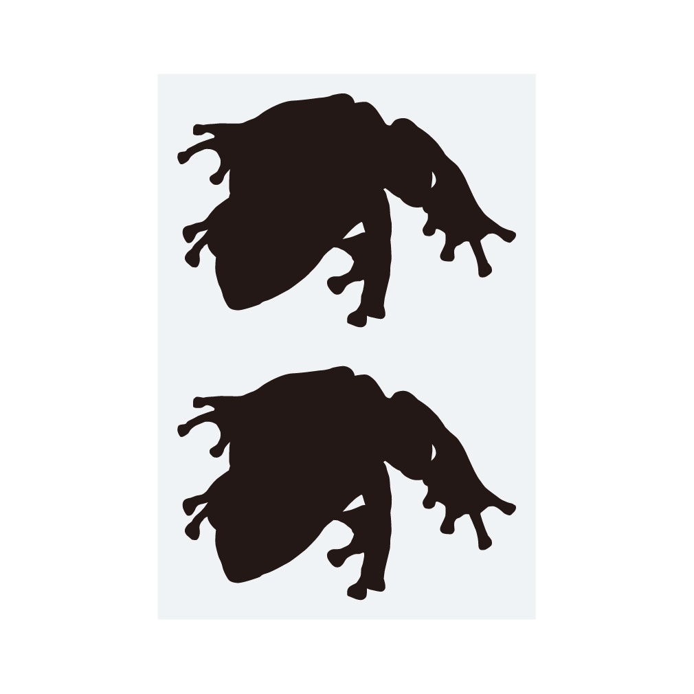 ステッカー モリアオガエル・小(2片)