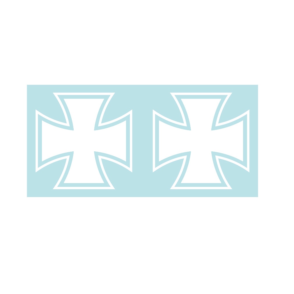 鉄十字(2片) ステッカー