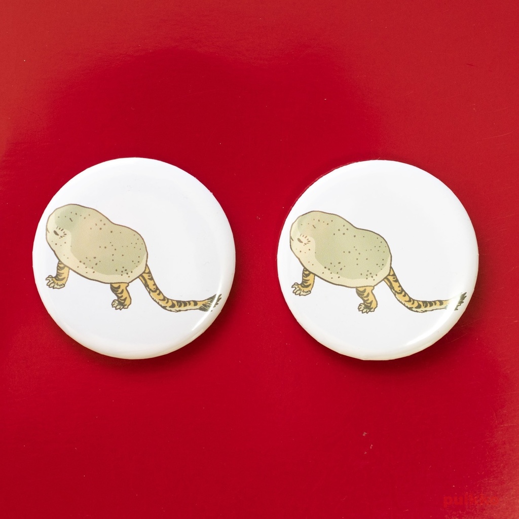 缶バッジ 58mm　歌川芳員　虎子石（2個セット）