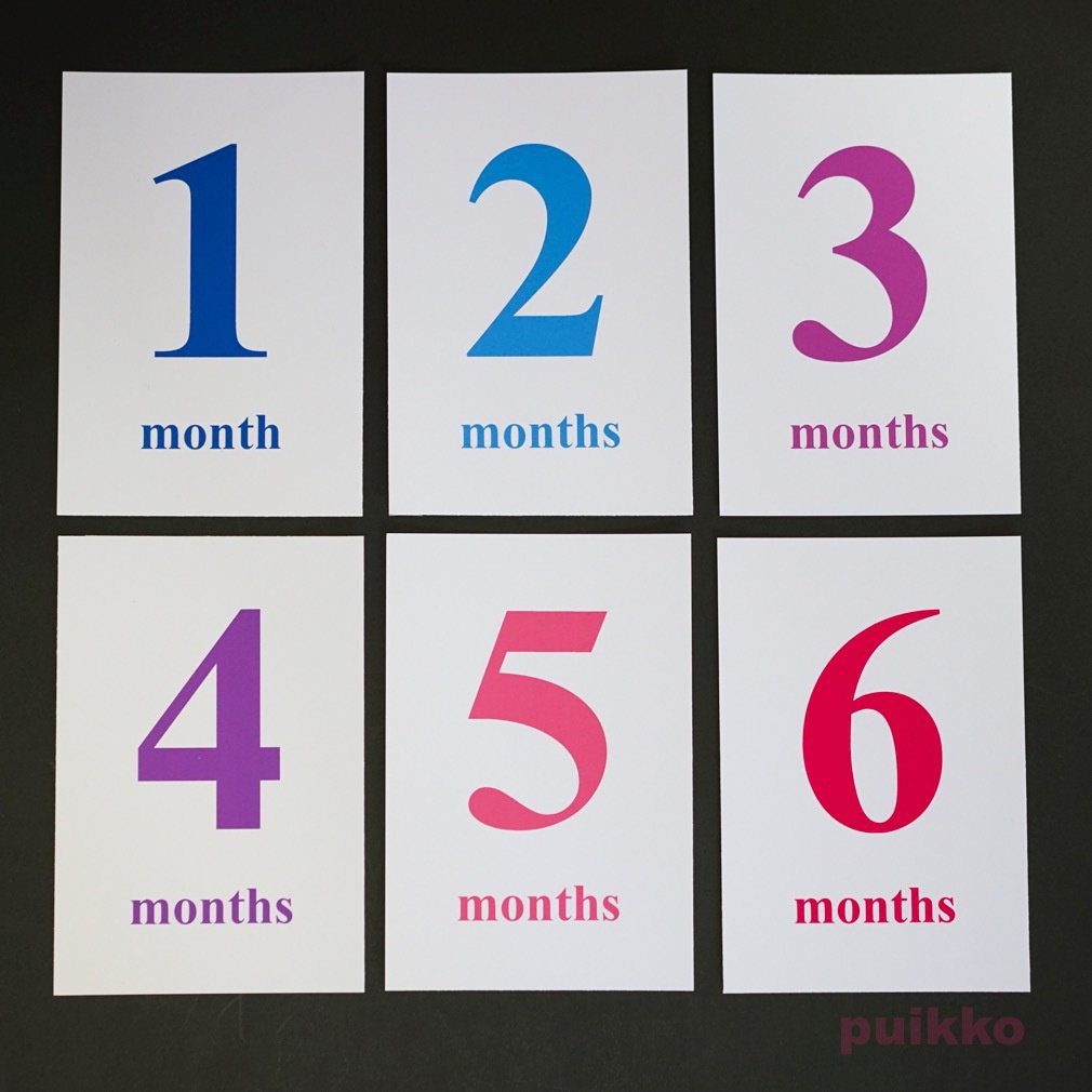 ベビーマンスリーカード Times(はがきサイズ)